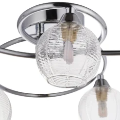 Tatton 5 Light Semi Flush Ceiling Light - Chrome -None || EGLO || Energizer Sales 13645374 1864942855464606
