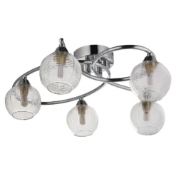 Tatton 5 Light Semi Flush Ceiling Light - Chrome -None || EGLO || Energizer Sales 13645374 4734942855363377