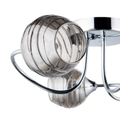 Marple 3 Light Semi Flush Ceiling Light - Chrome & Smoke -None || EGLO || Energizer Sales 13645383 2104956789753210