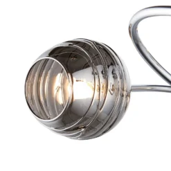 Marple 5 Light Semi Flush Ceiling Light - Chrome & Smoke -None || EGLO || Energizer Sales 13645384 9064956789727140