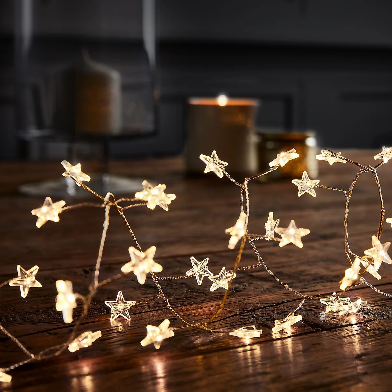 180 LED Star Silver Copper Wire Cluster Christmas Lights - Warm White 1 180 LED Star Silver Copper Wire Cluster Christmas Lights - Warm White