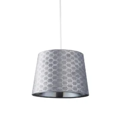 Mia Velvet 30cm Patterned Lamp Shade - Grey -None || EGLO || Energizer Sales 13751365 9604969499142765