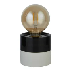 Elle Battery Powered Table Lamp - Black & White -None || EGLO || Energizer Sales 13764009 1674980119844126