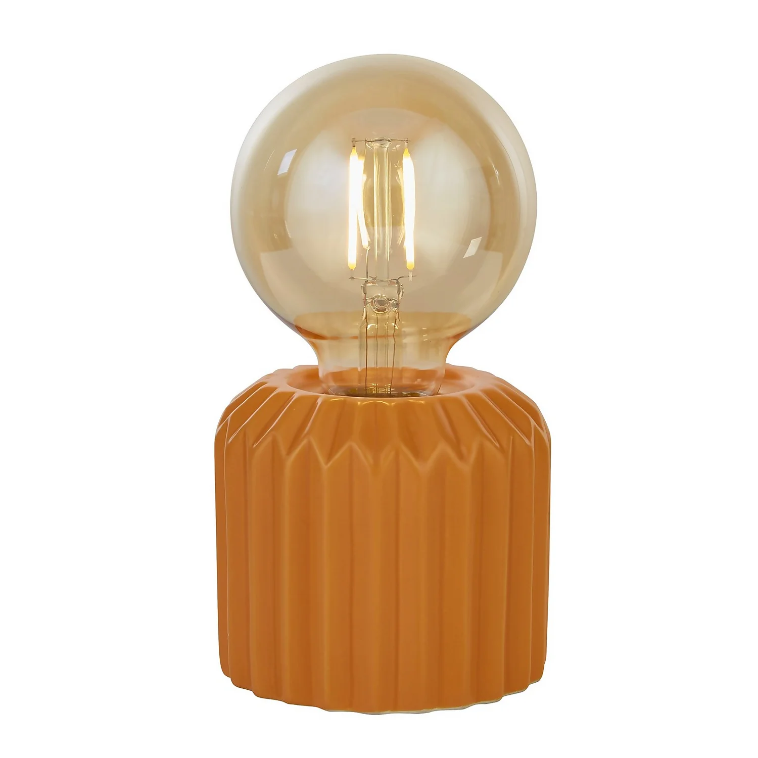 Elle Battery Powered Table Lamp - Orange 2 Elle Battery Powered Table Lamp - Orange - Image 2