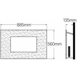 Wall Mounted Fireplace Heater -None || EGLO || Energizer Sales 13794158 2214972662895428