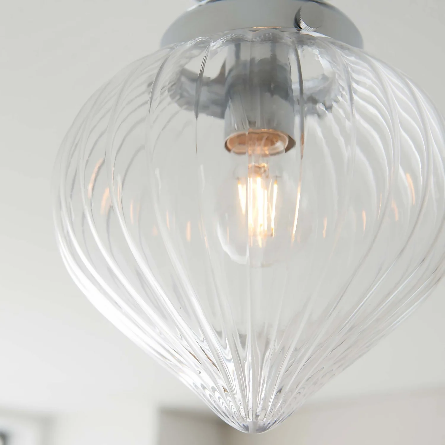 Cheston Bathroom Flush Light - Chrome 7 Cheston Bathroom Flush Light - Chrome - Image 7