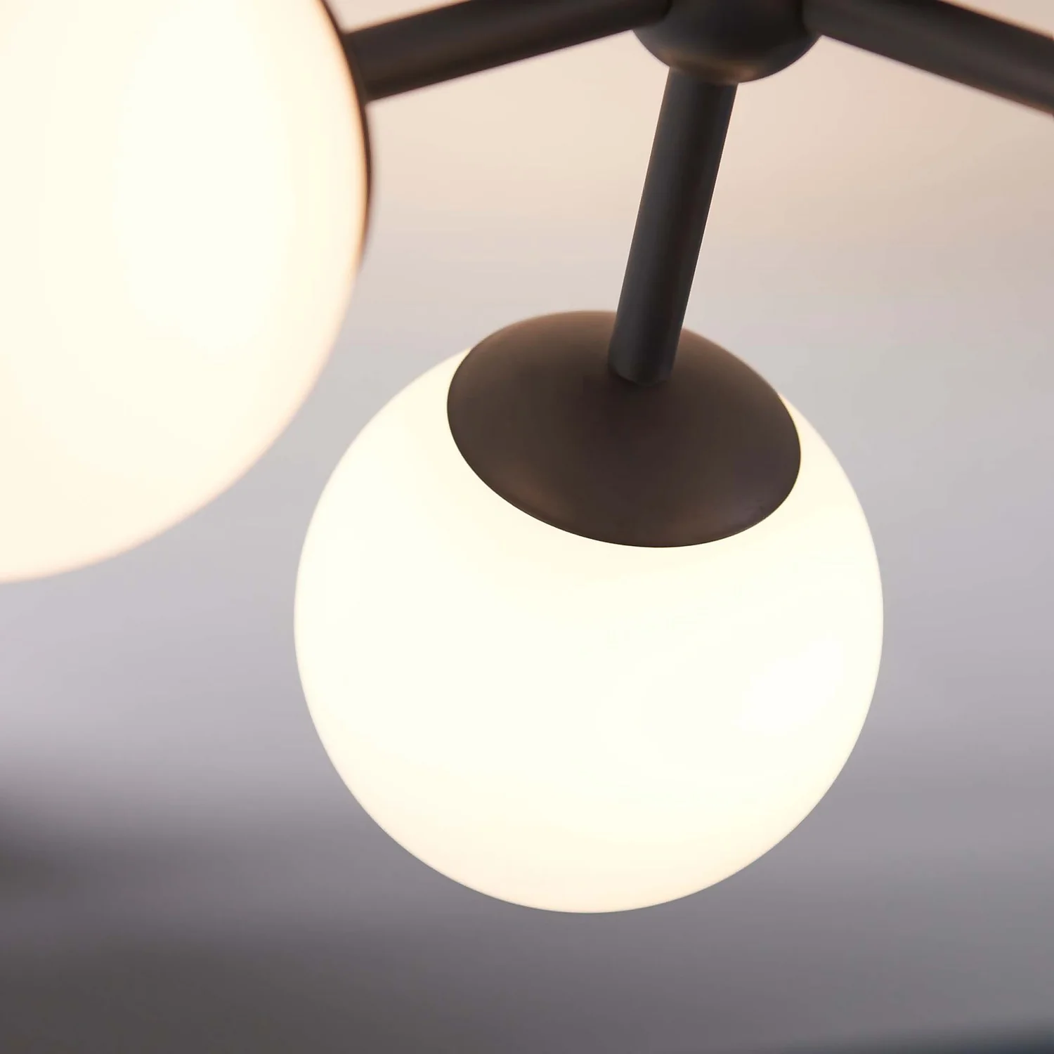 Pulsa Bathroom Semi Flush Light - 3lt Black 6 Pulsa Bathroom Semi Flush Light - 3lt Black - Image 6