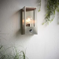 Oxford PIR Outdoor Wall Light - Stainless Steel -None || EGLO || Energizer Sales 13794245 1034957105471296