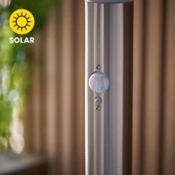 Halton 50cm Photocell & PIR Solar Outdoor Floor Light - Stainless Steel 11 Halton 50cm Photocell & PIR Solar Outdoor Floor Light - Stainless Steel -None || EGLO || Energizer Sales 13794246 5394957104363750