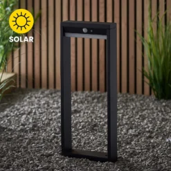 Dannah 50cm Photocell & PIR Solar Outdoor Floor Light - Black 11 Dannah 50cm Photocell & PIR Solar Outdoor Floor Light - Black -None || EGLO || Energizer Sales 13794248 1854957105631463