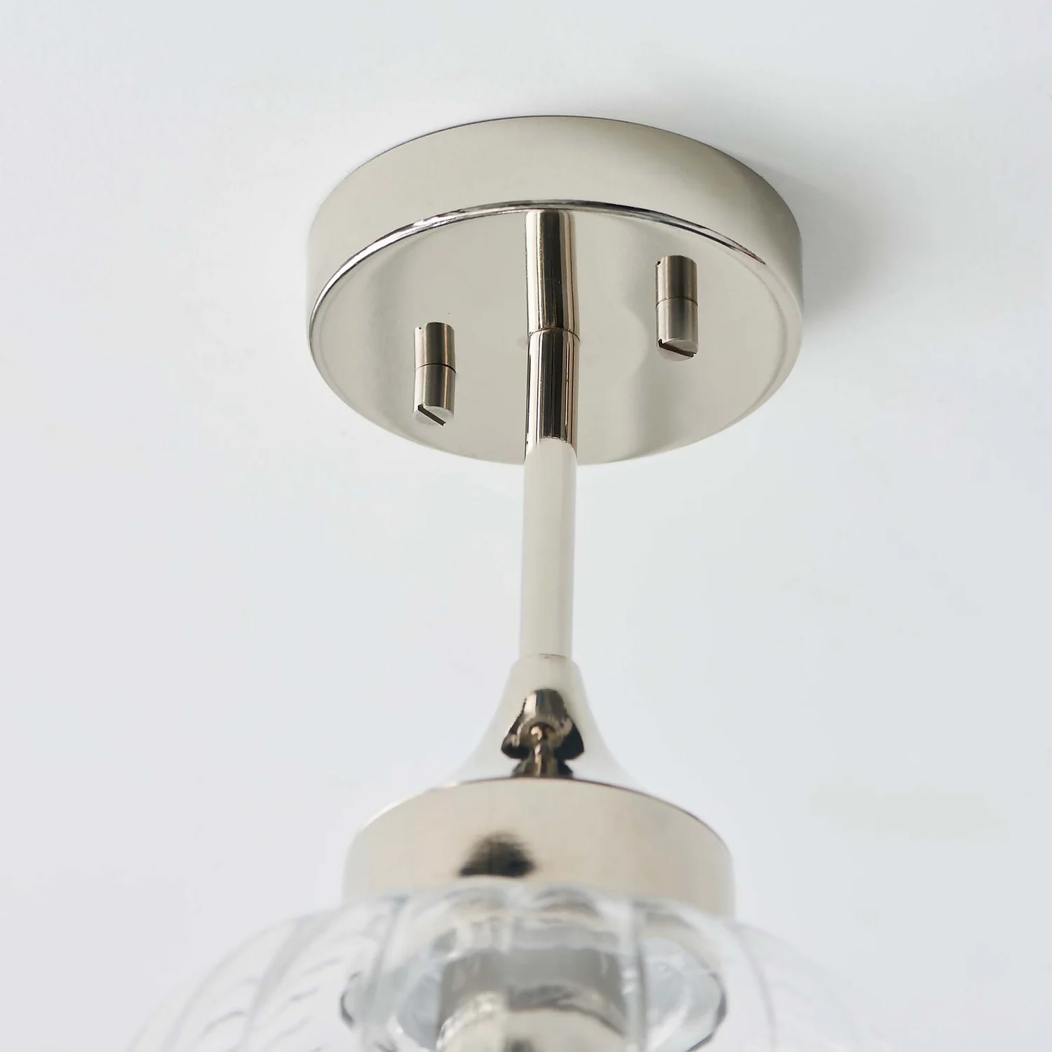 Addington Semi Flush Light - Nickel 7 Addington Semi Flush Light - Nickel - Image 7