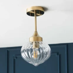 Addington Semi Flush Light - Brass -None || EGLO || Energizer Sales 13794259 1634957104038721