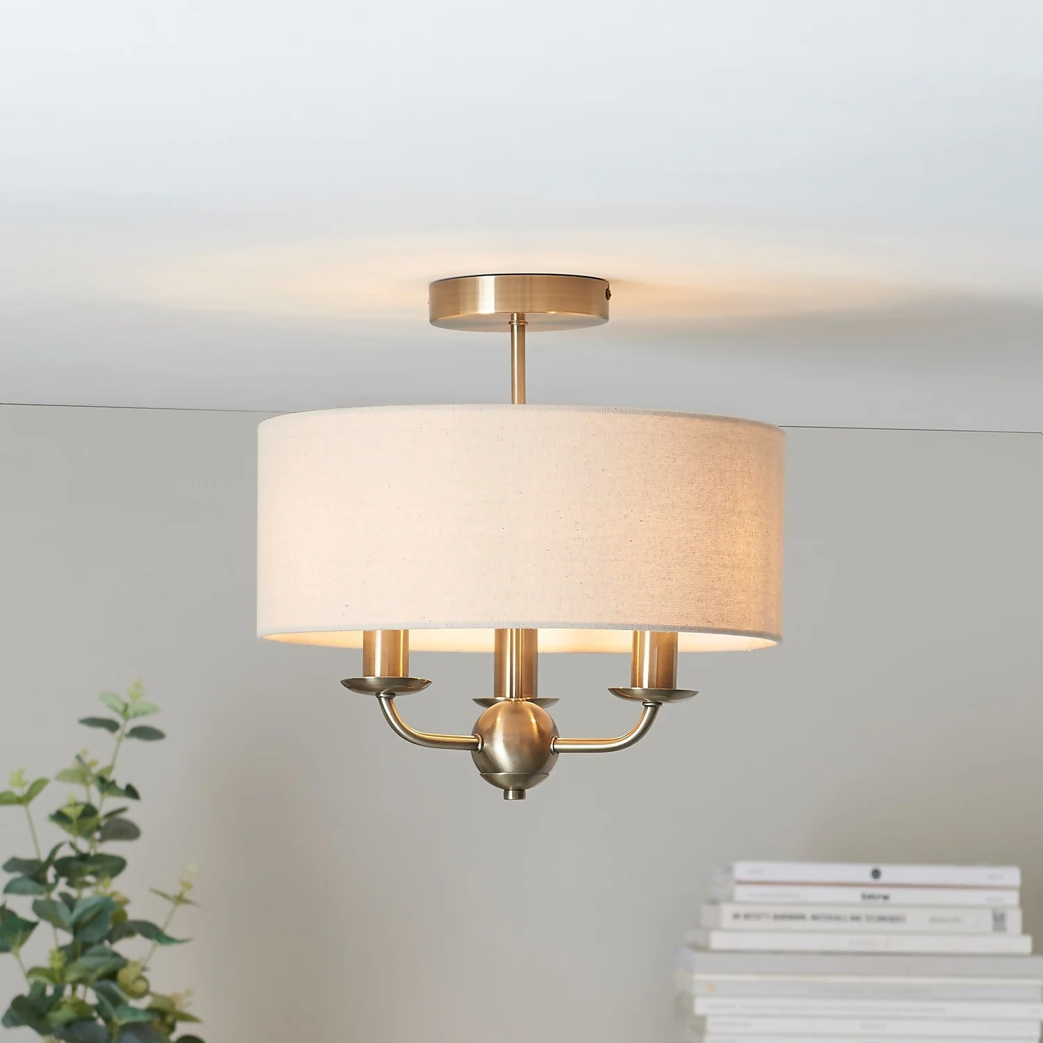Chippenham 3 Light Flush Ceiling Light 1 Chippenham 3 Light Flush Ceiling Light