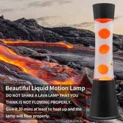 Black & Orange Tower Lava Lamp -None || EGLO || Energizer Sales 13892605 1164998572791032