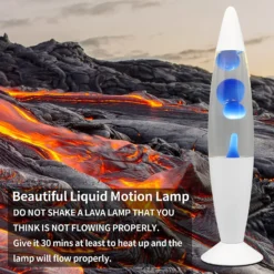 White & Blue Classic Lava Lamp -None || EGLO || Energizer Sales 13892606 8334998573234132