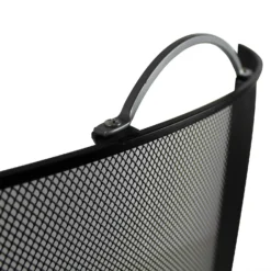 Black Firescreen With Pewter Effect Handle - 61cm -None || EGLO || Energizer Sales 13898069 1614989748856928