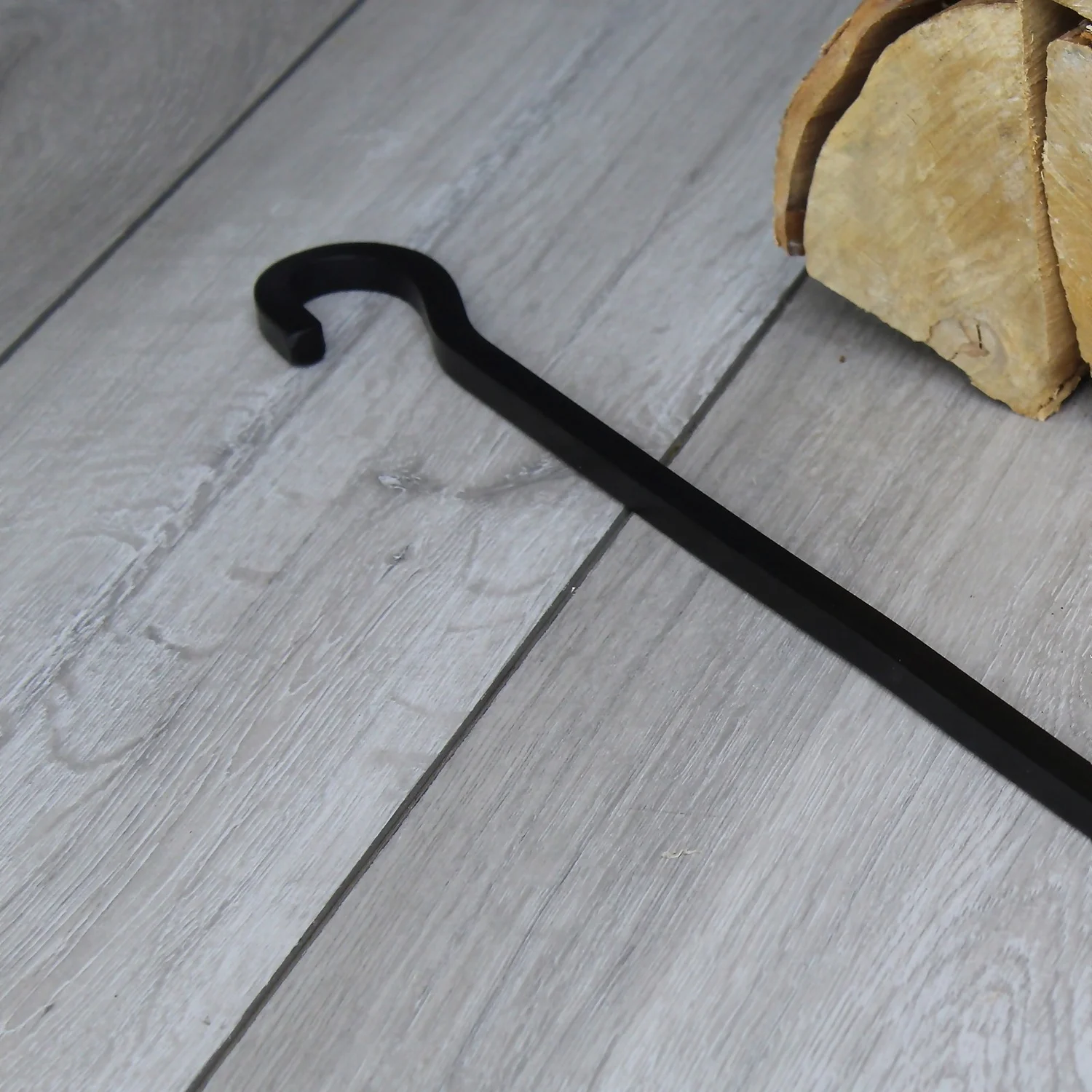 Metal Long Handle Fire Poker Tool - Black 4 Metal Long Handle Fire Poker Tool - Black - Image 4