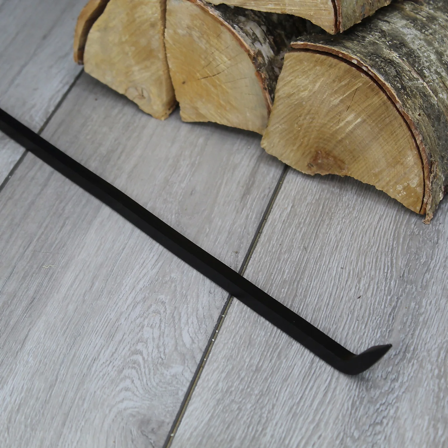 Metal Long Handle Fire Poker Tool - Black 3 Metal Long Handle Fire Poker Tool - Black - Image 3