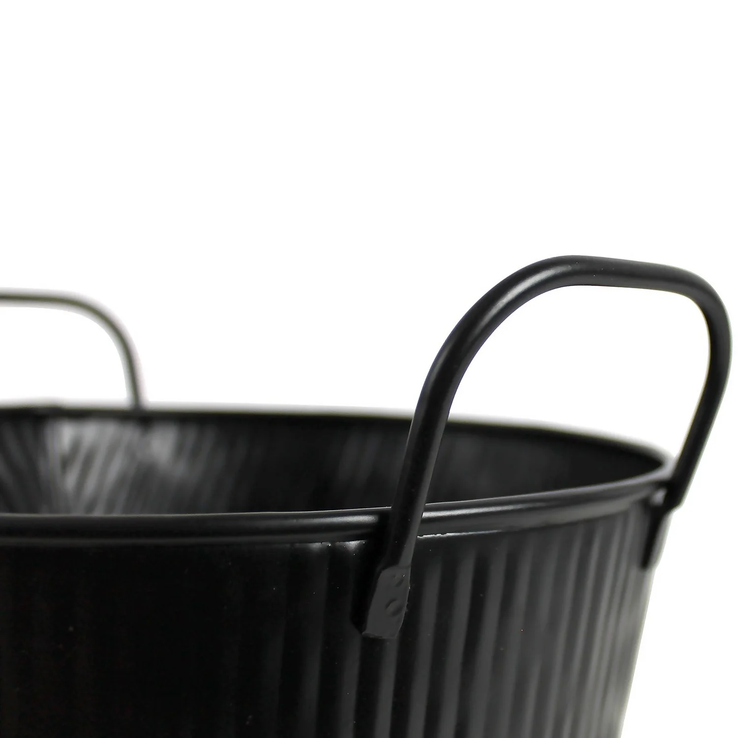 Embossed Kindling Bucket - Black 3 Embossed Kindling Bucket - Black - Image 3