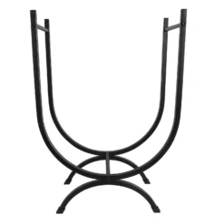 Contemporary U-Shaped Log Store & Rack - Black -None || EGLO || Energizer Sales 13898106 1834989749074140