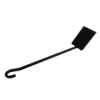 Metal Long Handle Fireplace Shovel Tool - Black