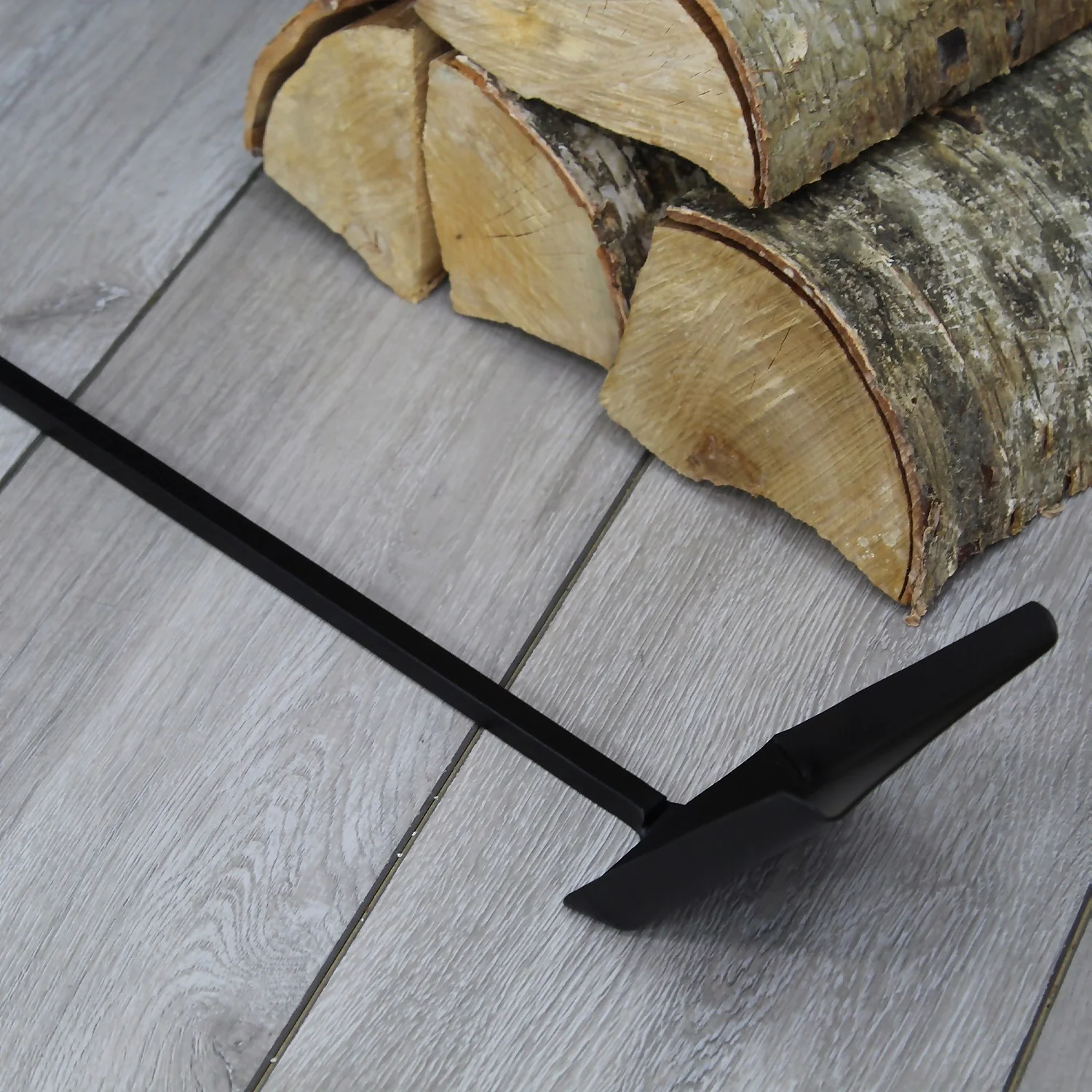 Metal Long Handle Fireplace Shovel Tool - Black 2 Metal Long Handle Fireplace Shovel Tool - Black - Image 2