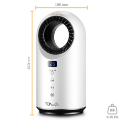TCP Smart Wifi Portable Bladeless Heater & Cooling Fan 1500W White -None || EGLO || Energizer Sales 13903511 1284982449383519