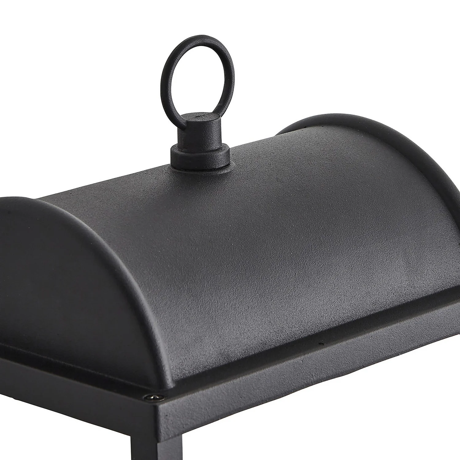 Charlotte E27 Outdoor Box Lantern With Frosted Glass - Black 4 Charlotte E27 Outdoor Box Lantern With Frosted Glass - Black - Image 4