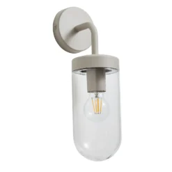 Kew Curved Arm E27 Outdoor Wall Light - Dove Grey -None || EGLO || Energizer Sales 13924364 1104980109341906