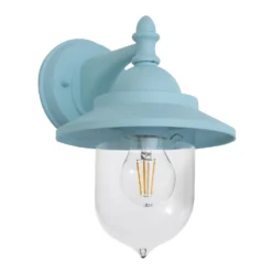 Leek Mini Fisherman's Outdoor Lantern - Pale Blue -None || EGLO || Energizer Sales 13924373 1244980108021768
