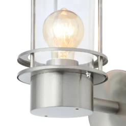 Leonis Miners Style Outdoor Wall Lantern - Stainless Steel -None || EGLO || Energizer Sales 13924375 1724980108106233