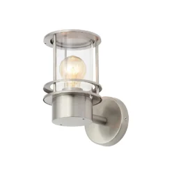Leonis Miners Style Outdoor Wall Lantern - Stainless Steel -None || EGLO || Energizer Sales 13924375 8234980107987922