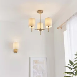 Kari 3 Light Semi Flush Ceiling Light - Brass -None || EGLO || Energizer Sales 13938479 7794981960412832