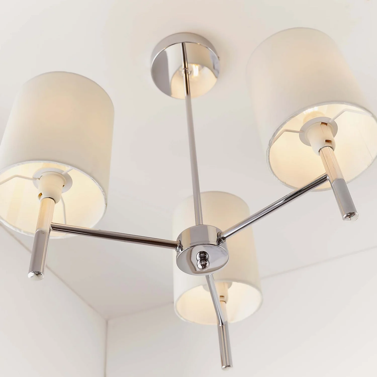 Kari 3 Light Semi Flush Ceiling Light - Chrome 5 Kari 3 Light Semi Flush Ceiling Light - Chrome - Image 5