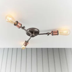 Henrik 3 Light Semi Flush Ceiling Light - Pewter -None || EGLO || Energizer Sales 13938488 1764981960927260