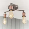 Henrik 3 Light Semi Flush Ceiling Light - Pewter