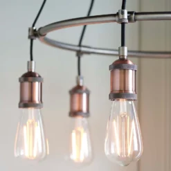 Henrik 6 Light Pendant Light - Pewter -None || EGLO || Energizer Sales 13938489 4254981961013960