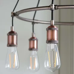 Henrik 6 Light Pendant Light - Pewter -None || EGLO || Energizer Sales 13938489 6024981961047983