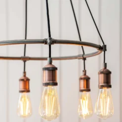 Henrik 6 Light Pendant Light - Pewter -None || EGLO || Energizer Sales 13938489 8944981960968672