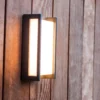 Lutec Qubo RGB LED Outdoor Wall Light With Lutec Connect Technology - Anthracite