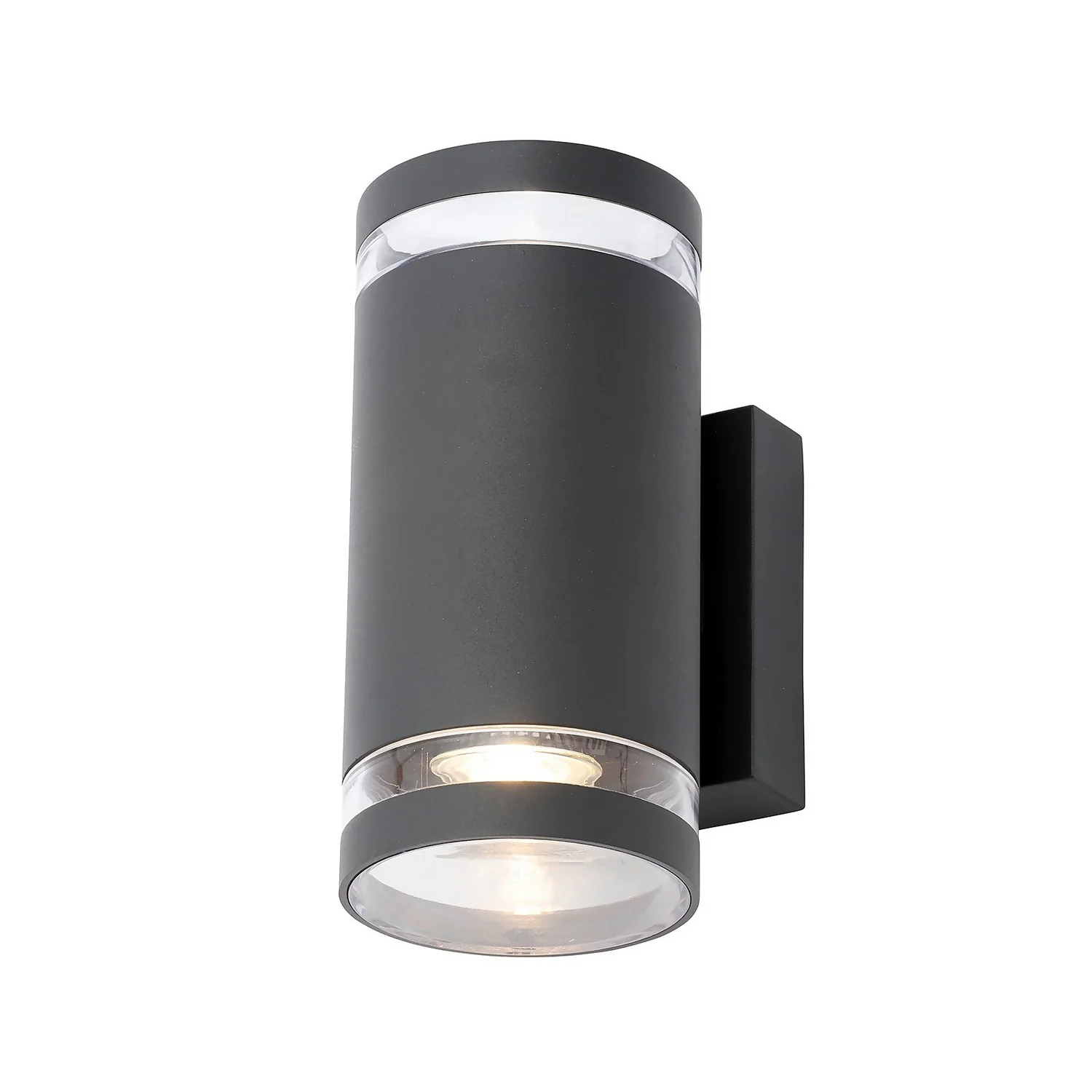 Lens Outdoor Up And Down Wall Light - Anthracite 2 Lens Outdoor Up And Down Wall Light - Anthracite - Image 2