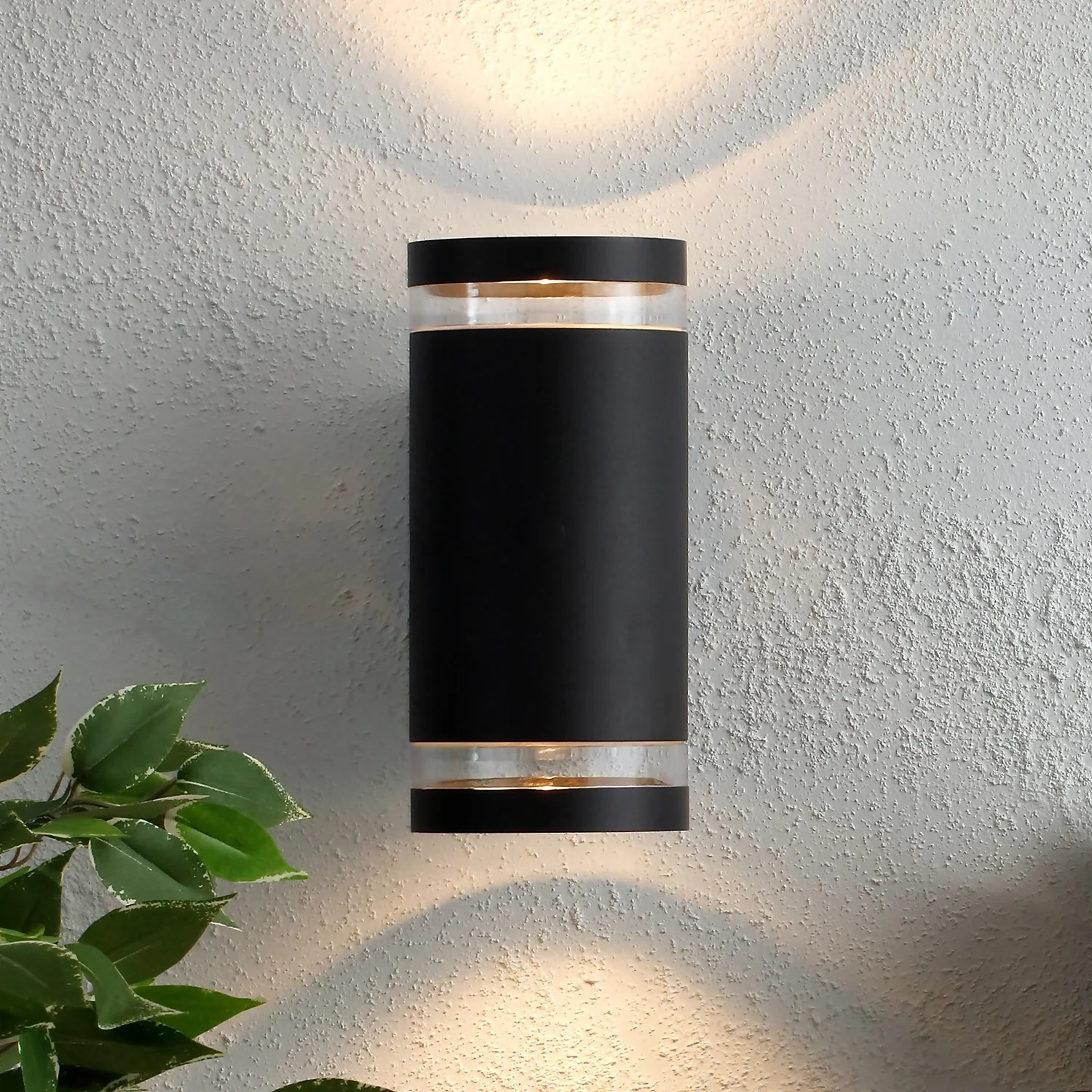 Lens Outdoor Up And Down Wall Light - Anthracite 1 Lens Outdoor Up And Down Wall Light - Anthracite