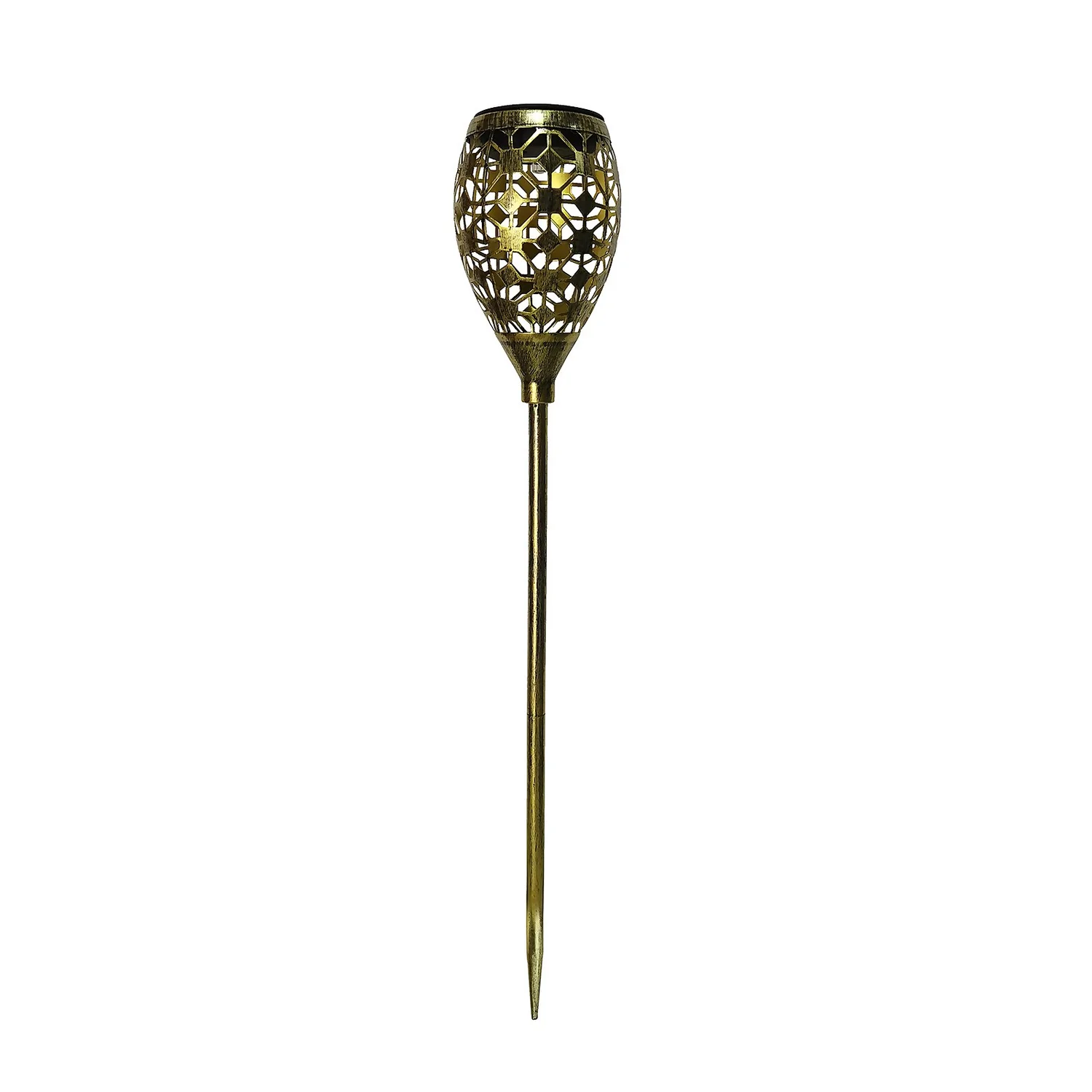 Homebase Edit Antique Gold Solar Moroccan Stake Light - 65cm 2 Homebase Edit Antique Gold Solar Moroccan Stake Light - 65cm - Image 2