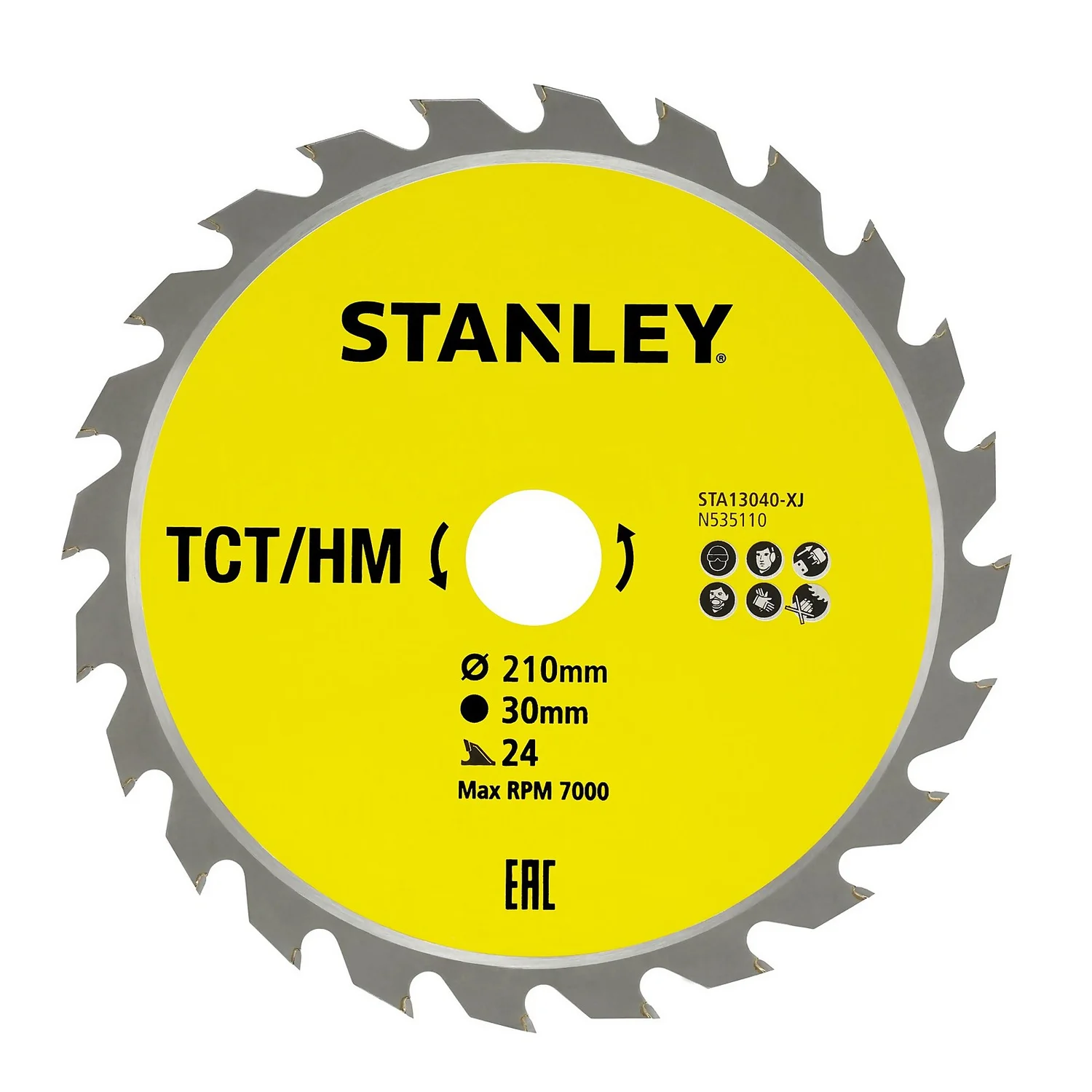 STANLEY Circular Saw Blade TCT 210 X 30 X 24T (STA13040-XJ) 1 STANLEY Circular Saw Blade TCT 210 X 30 X 24T (STA13040-XJ)