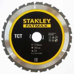 STANLEY FATMAX Circular Saw Blade TCT 216 X 30 X 24T Mitre Saw (STA15640-XJ)