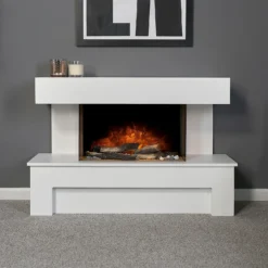 Αδάμ Adam Havana Fireplace Suite With Remote Control In Pure White, 43 Inch -None || EGLO || Energizer Sales 14188423 1525009419078848