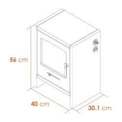 Αδάμ Adam Bergen Electric Stove With Realistic LED Flame Effect - Charcoal Grey -None || EGLO || Energizer Sales 14188431 8265009420296866