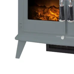 Αδάμ Adam Woodhouse Electric Stove With Realistic LED Flame Effect - Grey -None || EGLO || Energizer Sales 14188435 1305009418805857