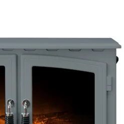 Αδάμ Adam Woodhouse Electric Stove With Realistic LED Flame Effect - Grey -None || EGLO || Energizer Sales 14188435 2085009418727770