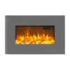 Sureflame WM-9541 Electric Wall Mounted Fire With Remote Control In Grey, 26 Inch